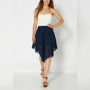 Rue 21 blue and white dress